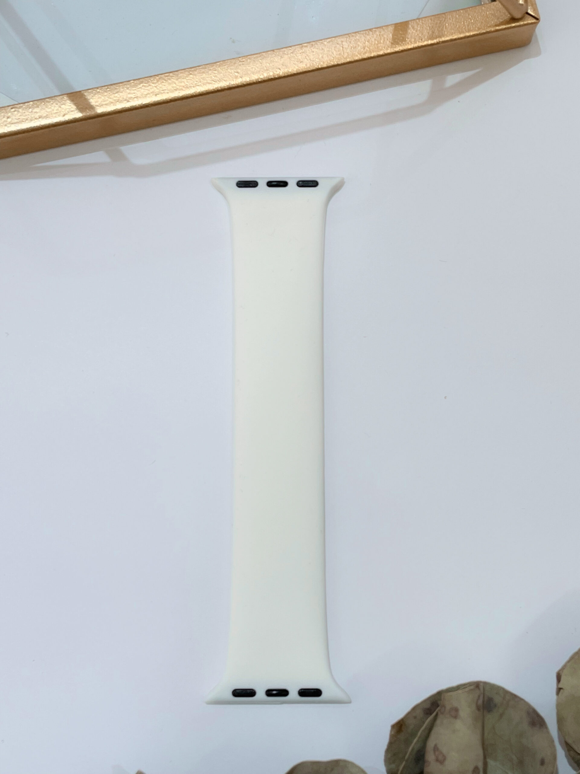 Correa apple watch blanca lisa