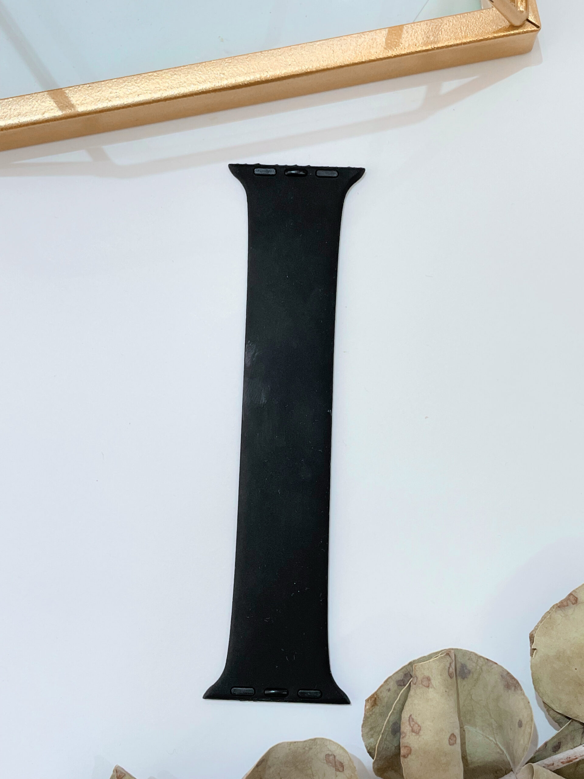 Correa apple watch negro lisa