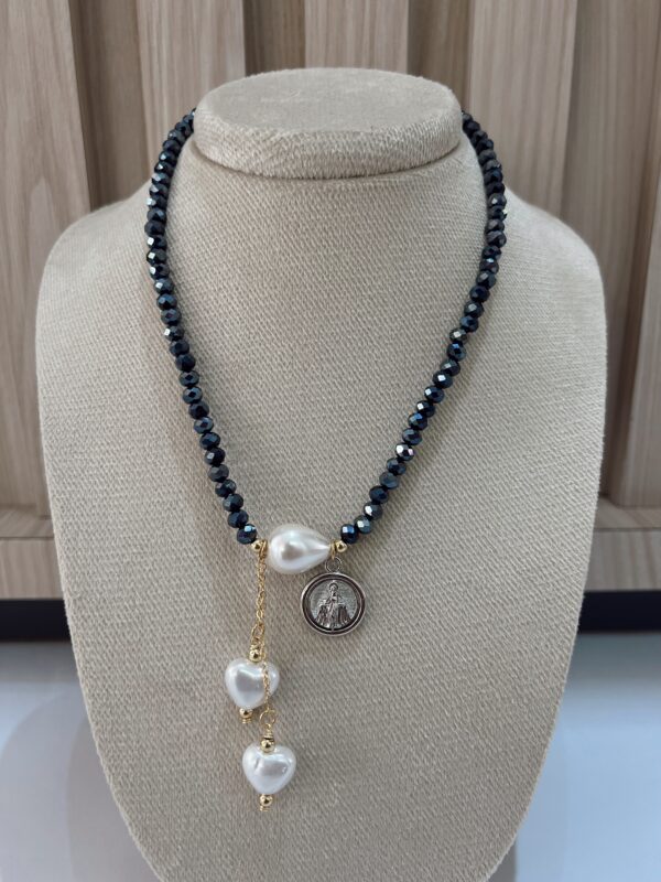 Collar cristales azul