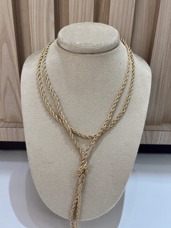 Collar doble entorchado gold
