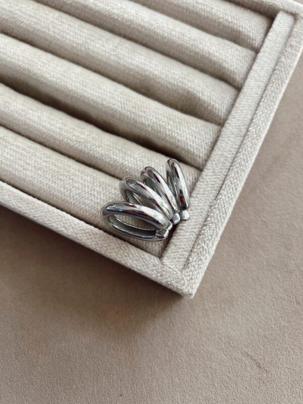 Earcuff grande plateado
