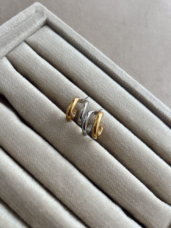 Argollas silver y gold