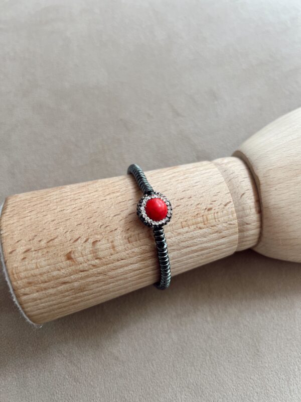 Pulsera piedra roja