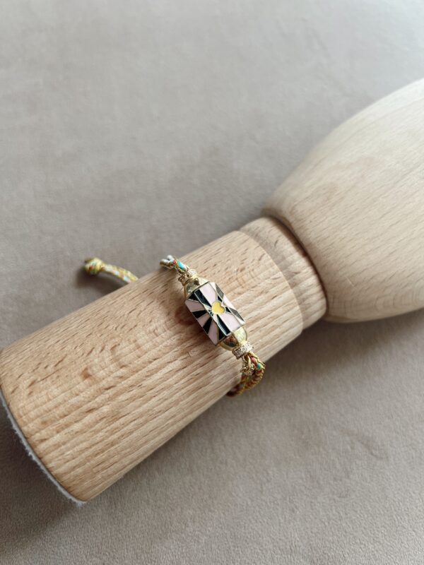 Pulsera rombo amarilla
