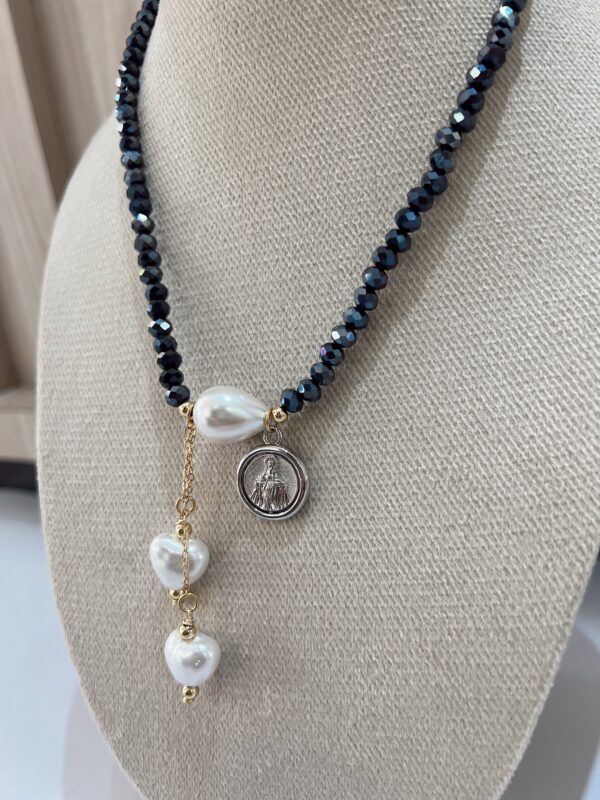 Collar cristales azul - Imagen 2