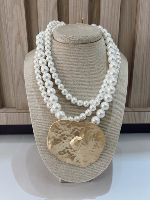 Collar perlas gold