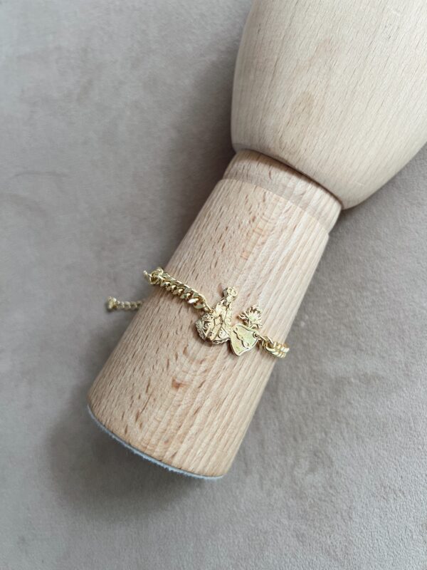 Pulsera dorada Virgen del Valle