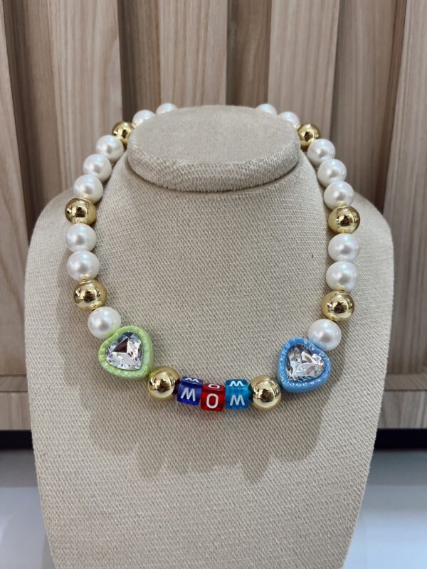 Collar perlas y balines mamá - Imagen 2
