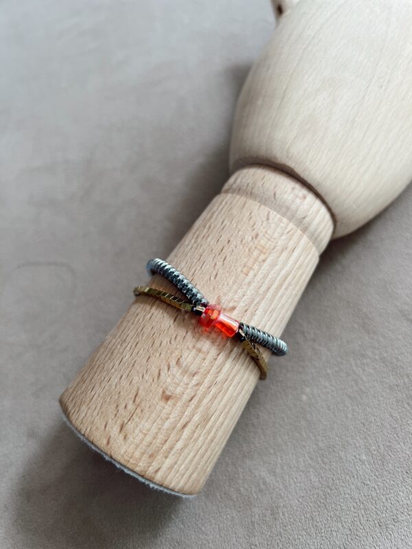 Pulsera doble honguito - Imagen 3