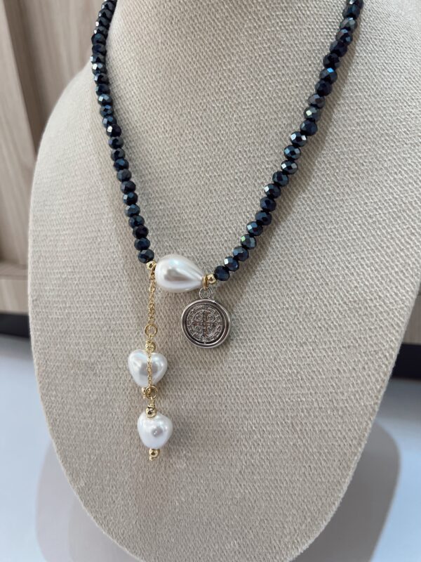 Collar cristales azul - Imagen 3