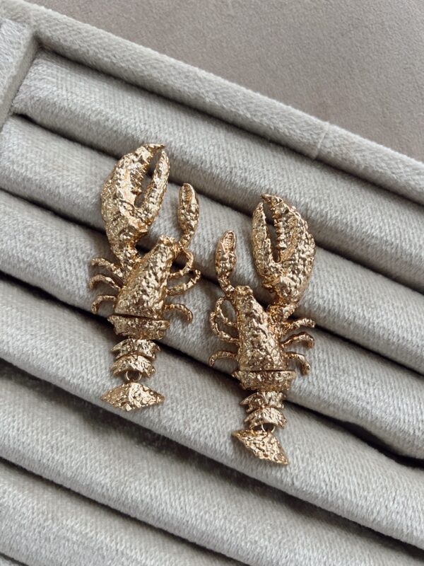 Zarcillos langosta gold